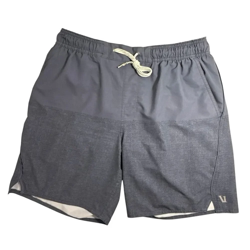 Vuori Kore Shorts Men’s M 7” Gray Athletic Lined Drawstring